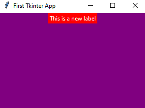 Tkinter configure method