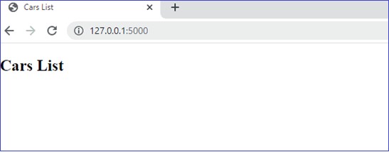 Django MySQL - First Page
